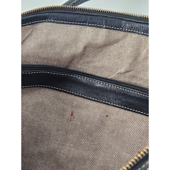 Dooney & Bourke Canvas Satchel Top Handle Bag Checkered Office Classic Luxe - Picture 4 of 10